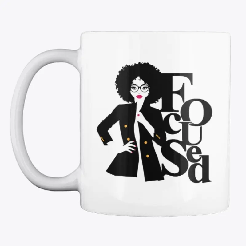 Focused Afro Woman Mug